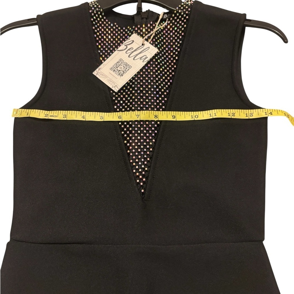 Elegant Bodycon  Mesh Detail Mini Dress - Picture 8 of 15